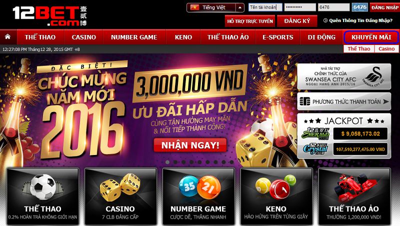 Uy tín - chất lượng chỉ có thể là 12Bet